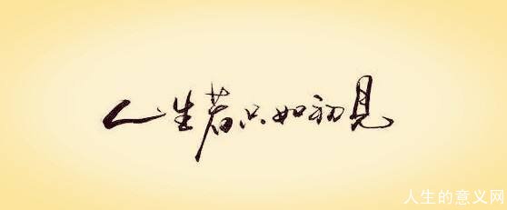 人生若只如初见